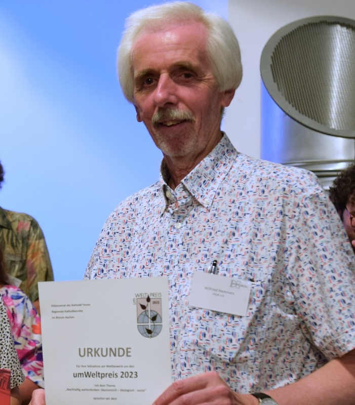 Wilfried Hammers wird mit dem umweltPreis 2012 ausgezeichnet.